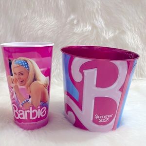 Barbie The Movie Popcorn Tin and Cup New Exclusive